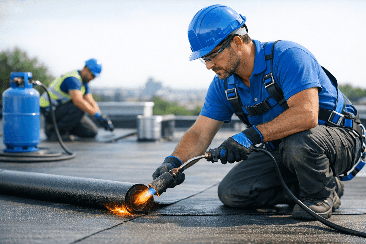 Flat Roofs service by Kingston Roofing & Repairs